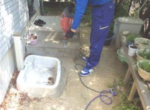 既存のシンク 取外します