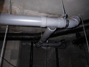 塩ビ交換後　排水管 施工後 交換 排水管引替え工事 神戸市 トラブラン 