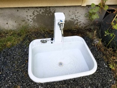 散水栓 排水パン 取替え工事  排水詰まり 高圧洗浄 漏水 神戸市 トラブラン