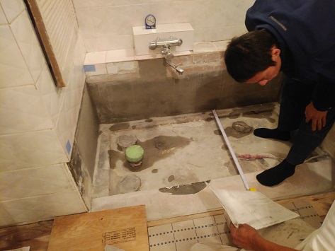 ホテル 浴槽の取替え タイル貼替え工事 神戸市 トラブラン ホテル 浴槽の取替え タイル貼替え工事 神戸市 トラブラン