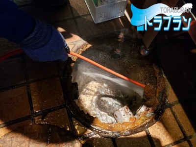 排水管 詰まり 高圧洗浄 神戸市 飲食店 店舗 トラブラン