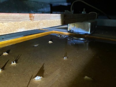 1F天井上 水浸し 漏水 原因 神戸市 トラブラン