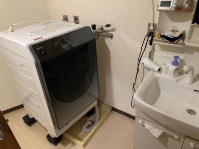洗濯水栓 洗濯パン 交換 リフォーム ドラム式 トラブラン 神戸市