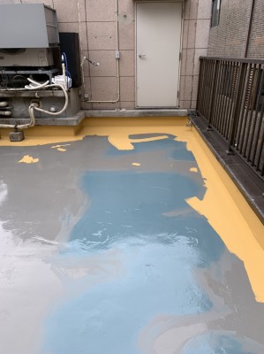 防水工事 ウレタン塗装 店舗 屋上 神戸市 トラブラン