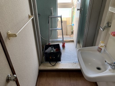 リフォーム 浴室 作業 タイル浴室 神戸市 トラブラン