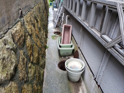 現場調査 水漏れ コンクリート桝 交換工事 神戸市 トラブラン