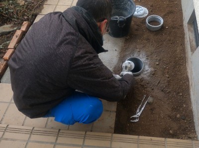 排水桝 埋房し仕上げ 配管の高さ調整 桝の交換工事 神戸市トラブラン