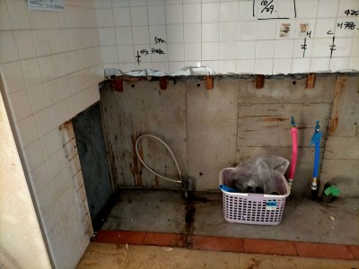 水道工事 配管 ガス管 給水管 タイル 水廻り リフォーム リノベーション 神戸市 トラブラン