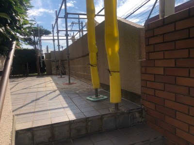 外構工事 外壁修繕 足場 リフォーム エクステリア  神戸市 トラブラン