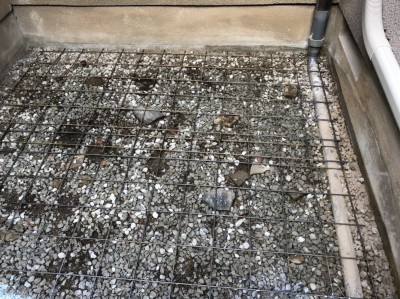 土間 コンクリート仕上げ ワイヤー設置 漏水修繕 神戸市 トラブラン