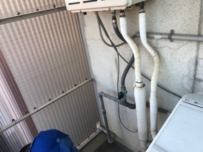 給湯器 耐熱管 交換 循環アダプター取替え 神戸市 トラブラン