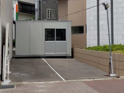 駐車場 倉庫 給排水設備 手洗器 設置 プレハブ 神戸市 トラブラン