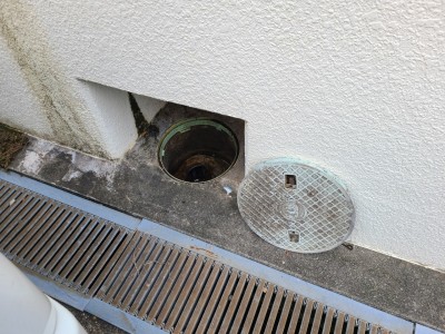 戸建 排水管詰まり 高圧洗浄 掘り込み車庫 高台住宅 神戸市 トラブラン