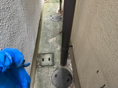 トイレ詰まり 桝の洗浄 排水管 高圧洗浄 現場調査 神戸市 トラブラン