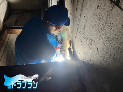 マンション 給水管 配管 漏水 修繕工事 40㎜ PS 神戸市 トラブラン