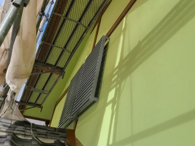 窓 錆び止 面格子 上塗り ２度塗り シルバー 外壁塗装 神戸市 トラブラン