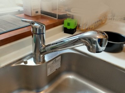 キッチン 水栓取付け タカギ 浄水器一体型 神戸市 トラブラン 葛原設備工業