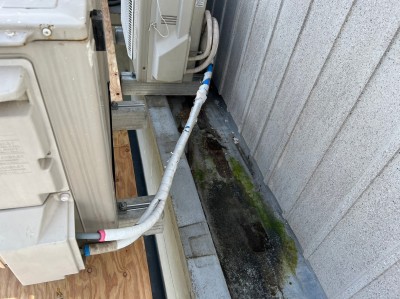 庇 屋上 ベランダ 漏水 塗装 清掃作業 FRP防水塗装 神戸市 トラブラン