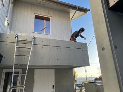 FRP防水塗装 防水 戸建て 庇 屋上 ベランダ 漏水 修繕 神戸市 トラブラン