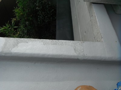 FRP防水塗装 防水 戸建て 庇 屋上 ベランダ 仕上げ 上塗り 神戸市 トラブラン