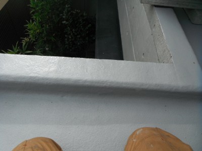 FRP防水塗装 防水 戸建て 庇 屋上 ベランダ 仕上げ 上塗り 神戸市 トラブラン