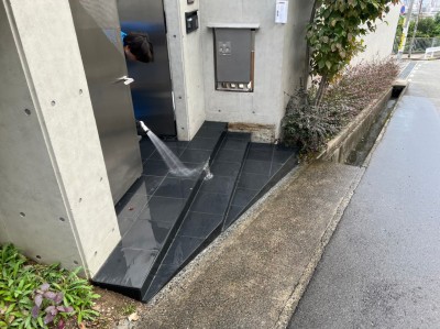 タイルの貼替 仕上げ 清掃 水洗い リフォーム 神戸市 トラブラン