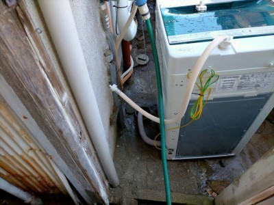 洗濯排水 清掃作業 詰まり解消 高圧洗浄 排水桝 賃貸物件 神戸市 トラブラン