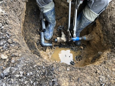 止水栓バルブの交換工事 取替え 漏水 原因 神戸市 トラブラン