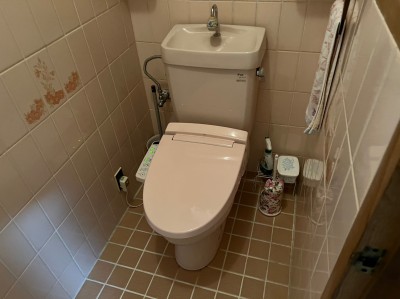 トイレ 漏水調査 水道メーター 検針指摘 給水管引替え工事 神戸市 トラブラン