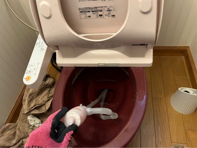 トイレ 一式 交換工事 既存 セラ CERA 水抜き作業   神戸市 トラブラン