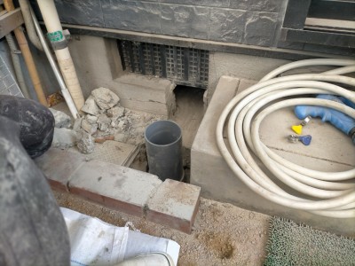 配管 立上げ 床下配管 排水管 神戸市 トラブラン