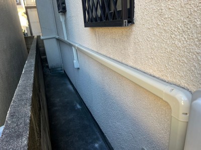 配管カバー 給水管 劣化防止 漏水 引替え工事 外壁 神戸市 トラブラン