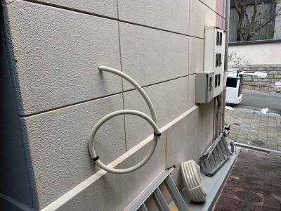 店舗 内装 電気工事 エアコン設置 設備 換気扇 神戸市 トラブラン