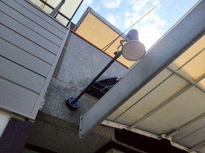 スポットライト 電気工事 看板 取付け 集客 取付け作業 神戸市 トラブラン