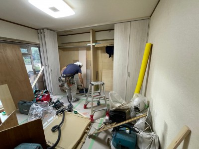 クローゼット 増設 造作 リフォーム 内装 神戸市 トラブラン 葛原設備工業