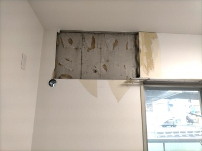  壁 開口 切り抜き 電動カッター 補強なし 補強工事 神戸市 トラブラン