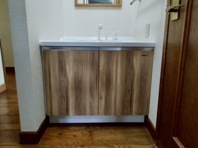 リジャスト ヒッコリーナチュラル フラットカウンター 神戸市 トラブラン