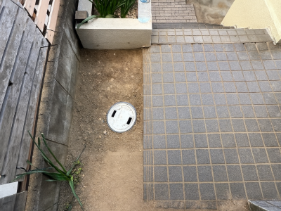 交換後 雨水桝 交換工事 経年劣化 コンクリート桝 神戸市 トラブラン