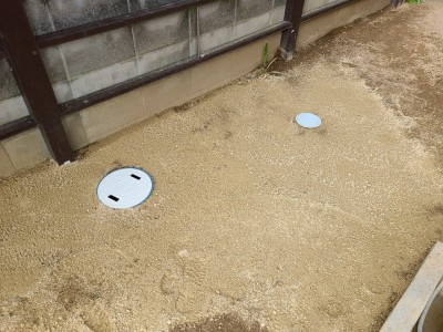 排水桝 交換工事 塩ビ桝 雨水桝 劣化 木の根 取替え 神戸市 トラブラン