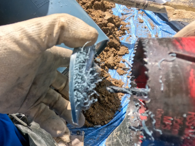 バケツ桝 ホールソー 電動ドリルの先 円筒状の刃物 丸い穴 マス 神戸市 トラブラン