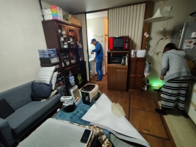 リフォーム キッチン リビング 扉 玄関 改修工事 神戸市 トラブラン