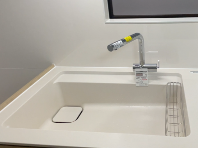 スクエアすべり台シンク 水ほうき水栓LF 浄水器 リフォーム 神戸市 トラブラン
