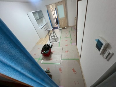 食器棚 搬入 リフォーム キッチン リビング 浴室 戸建て 神戸市 トラブラン