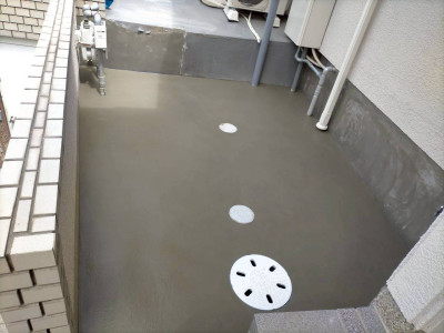 新設土間モルタル 仕上げ 乾燥 防水加工 神戸市 トラブラン 新設土間モルタル 仕上げ 乾燥 防水加工 神戸市 トラブラン