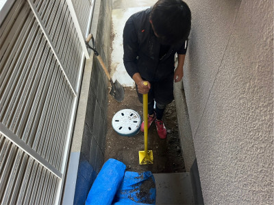 塩ビ桝 雨水桝 バケツ桝 コンクリート桝 埋設 設置 神戸市 トラブラン 塩ビ桝 雨水桝 バケツ桝 コンクリート桝 埋設 設置 神戸市 トラブラン