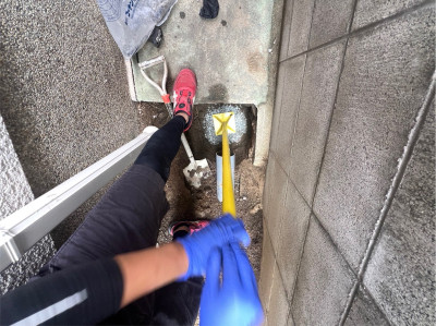 雨水桝 コンクリート桝 劣化 漏れ 撤去 交換工事 ダンパー 塩ビ桝 神戸市 トラブラン 雨水桝 コンクリート桝 劣化 漏れ 撤去 交換工事 ダンパー 塩ビ桝 神戸市 トラブラン